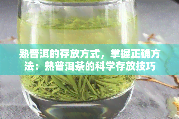 熟普洱的存放方式，掌握正确方法：熟普洱茶的科学存放技巧