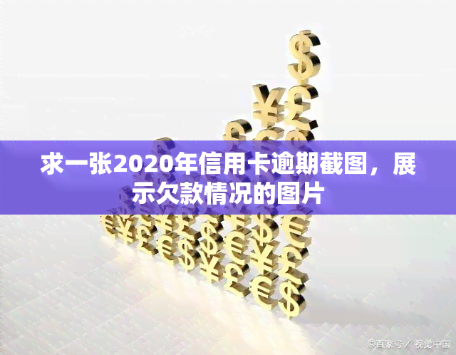 求一张2020年信用卡逾期截图，展示欠款情况的图片