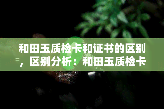 和田玉质检卡和证书的区别，区别分析：和田玉质检卡与证书的异同点