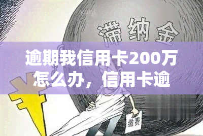 逾期我信用卡200万怎么办，信用卡逾期200万，如何解决？