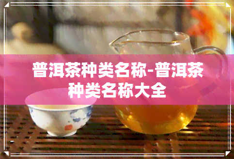 普洱茶种类名称-普洱茶种类名称大全