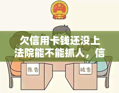 欠信用卡钱还没上法院能不能抓人，信用卡欠款未被起诉，是否可能被逮捕？