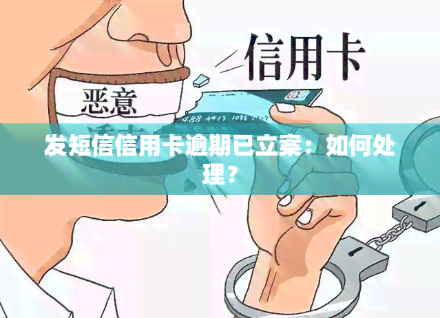 发短信信用卡逾期已立案：如何处理？