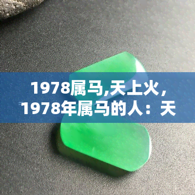 1978属马,天上火，1978年属马的人：天上火命，你的命运如何？