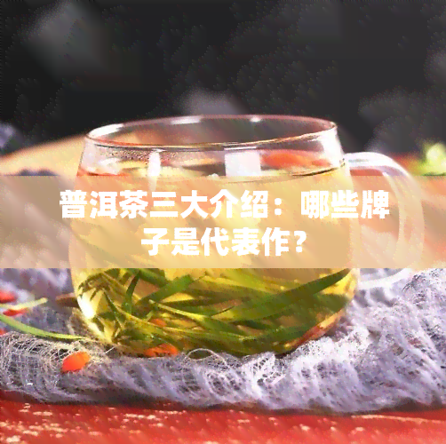 普洱茶三大介绍：哪些牌子是代表作？