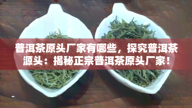 普洱茶原头厂家有哪些，探究普洱茶源头：揭秘正宗普洱茶原头厂家！