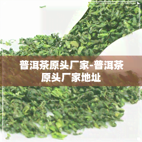 普洱茶原头厂家-普洱茶原头厂家地址