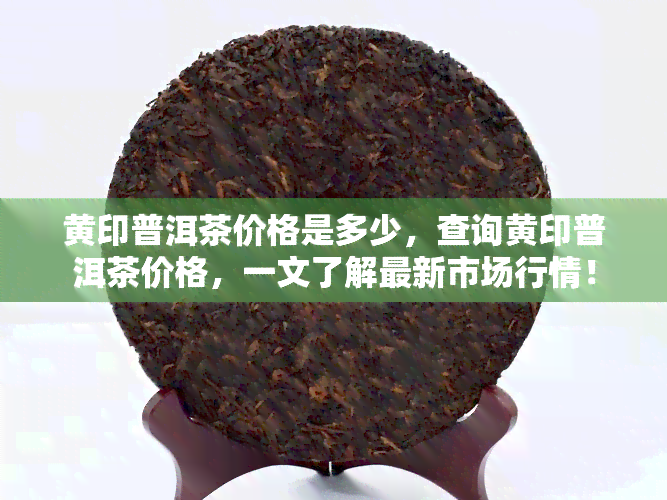 黄印普洱茶价格是多少，查询黄印普洱茶价格，一文了解最新市场行情！