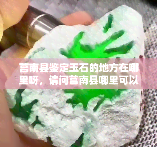 莒南县鉴定玉石的地方在哪里呀，请问莒南县哪里可以进行玉石鉴定？