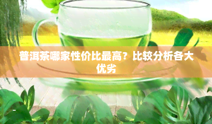 普洱茶哪家性价比更高？比较分析各大优劣