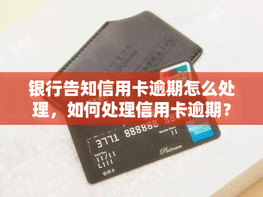 银行告知信用卡逾期怎么处理，如何处理信用卡逾期？银行告诉你答案！