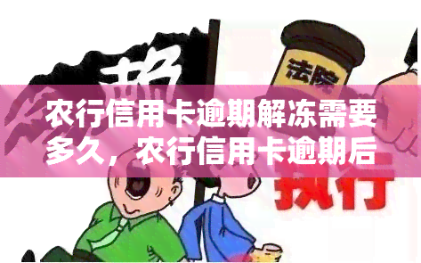 农行信用卡逾期解冻需要多久，农行信用卡逾期后，解冻需要多长时间？