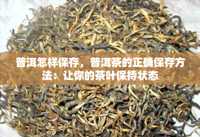 普洱怎样保存，普洱茶的正确保存方法：让你的茶叶保持状态