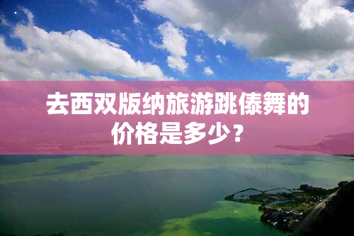 去西双版纳旅游跳傣舞的价格是多少？