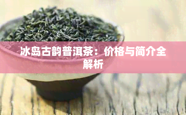 冰岛古韵普洱茶：价格与简介全解析