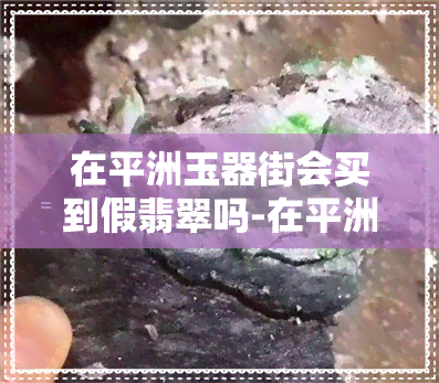 在平洲玉器街会买到假翡翠吗-在平洲玉器街会买到假翡翠吗