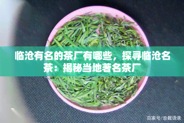 临沧有名的茶厂有哪些，探寻临沧名茶：揭秘当地著名茶厂