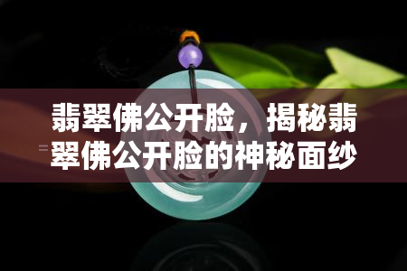 翡翠佛公开脸，揭秘翡翠佛公开脸的神秘面纱：一次深入探索