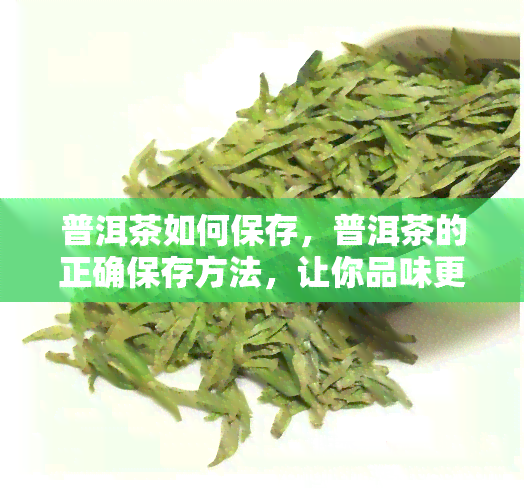 普洱茶如何保存，普洱茶的正确保存方法，让你品味更佳！