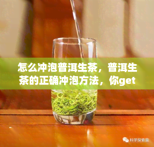 怎么冲泡普洱生茶，普洱生茶的正确冲泡方法，你get了吗？