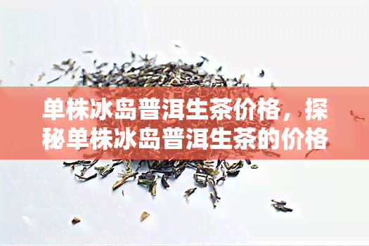 单株冰岛普洱生茶价格，探秘单株冰岛普洱生茶的价格，了解这款珍稀茶叶的价值所在