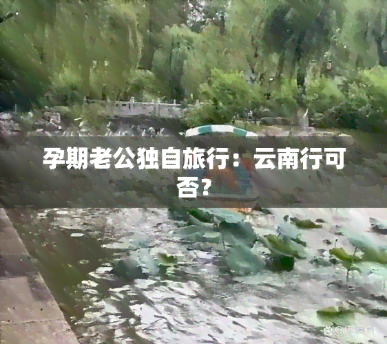 孕期老公独自旅行：云南行可否？