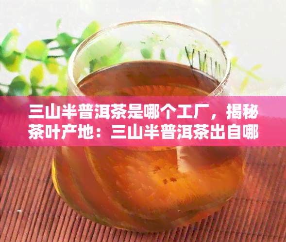 三山半普洱茶是哪个工厂，揭秘茶叶产地：三山半普洱茶出自哪家工厂？