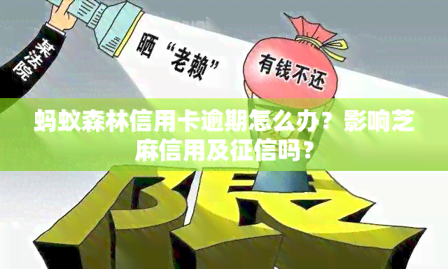 蚂蚁森林信用卡逾期怎么办？影响芝麻信用及吗？