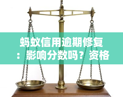 蚂蚁信用逾期修复：影响分数吗？资格、时间、效果全解析