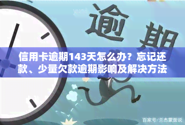 信用卡逾期143天怎么办？忘记还款、少量欠款逾期影响及解决方法全解析