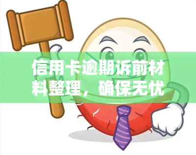 信用卡逾期诉前材料整理，确保无忧：信用卡逾期诉前材料的全面整理指南