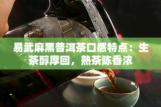 易武麻黑普洱茶口感特点：生茶醇厚回，熟茶陈香浓