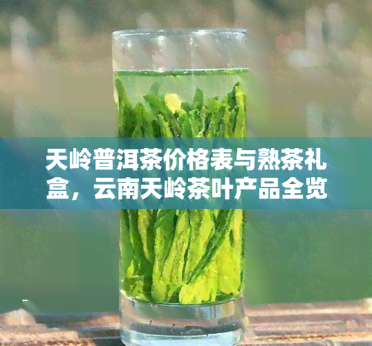 天岭普洱茶价格表与熟茶礼盒，云南天岭茶叶产品全览