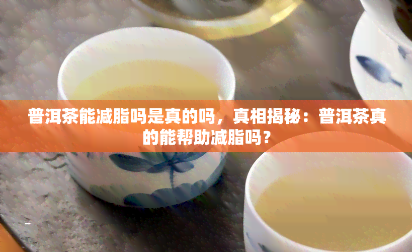 普洱茶能减脂吗是真的吗，真相揭秘：普洱茶真的能帮助减脂吗？