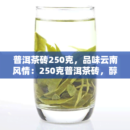 普洱茶砖250克，品味云南风情：250克普洱茶砖，醇厚口感等你来体验！