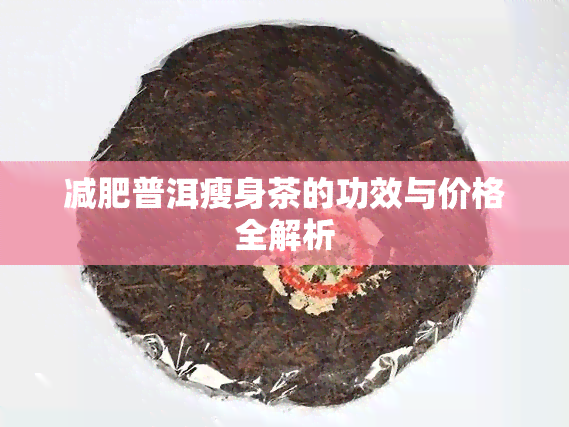 减肥普洱瘦身茶的功效与价格全解析