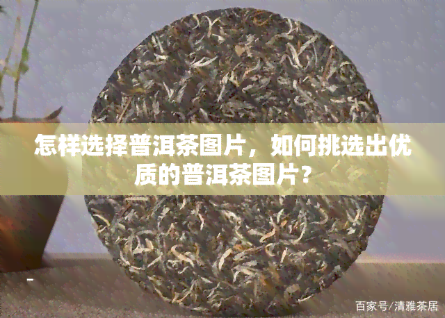 怎样选择普洱茶图片，如何挑选出优质的普洱茶图片？