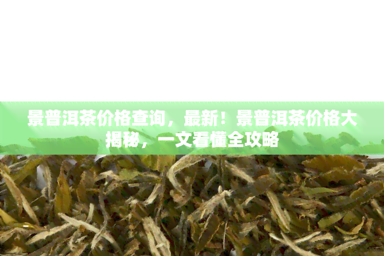 景普洱茶价格查询，最新！景普洱茶价格大揭秘，一文看懂全攻略