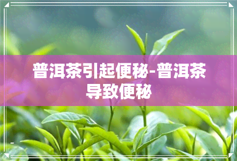 普洱茶引起便秘-普洱茶导致便秘