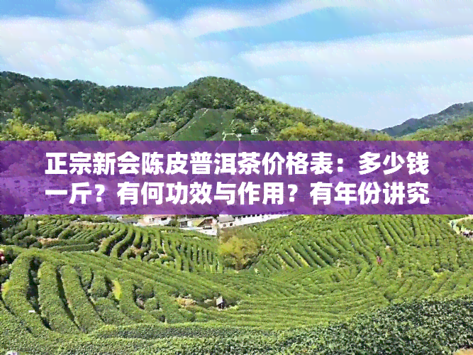 正宗新会陈皮普洱茶价格表：多少钱一斤？有何功效与作用？有年份讲究吗？广东新会陈皮普洱哪家？如何泡制云南普洱茶？