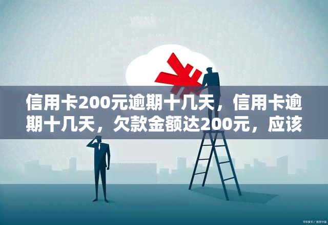 信用卡200元逾期十几天，信用卡逾期十几天，欠款金额达200元，应该如何处理？