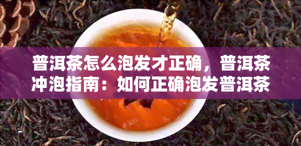 普洱茶怎么泡发才正确，普洱茶冲泡指南：如何正确泡发普洱茶？