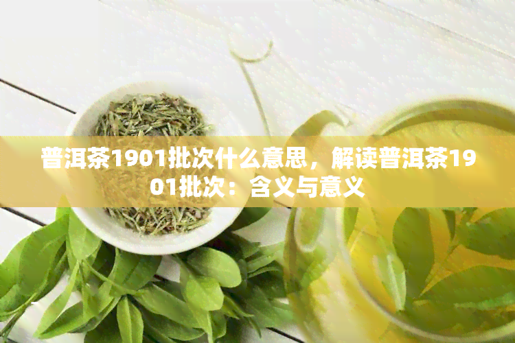 普洱茶1901批次什么意思，解读普洱茶1901批次：含义与意义