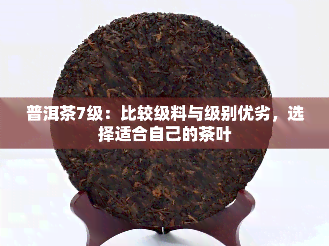 普洱茶7级：比较级料与级别优劣，选择适合自己的茶叶