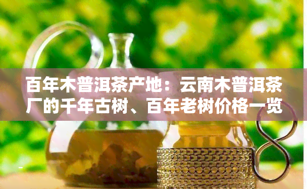 百年木普洱茶产地：云南木普洱茶厂的千年古树、百年老树价格一览