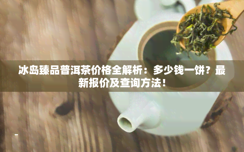 冰岛臻品普洱茶价格全解析：多少钱一饼？最新报价及查询方法！