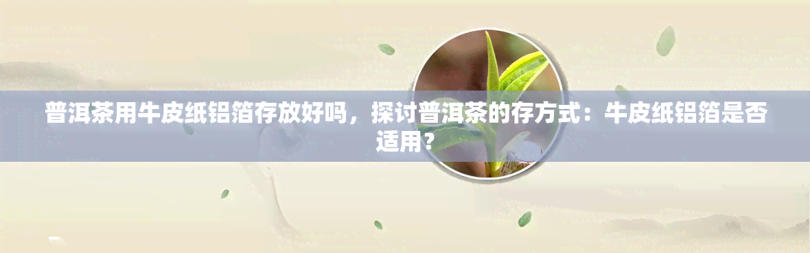 普洱茶用牛皮纸铝箔存放好吗，探讨普洱茶的存方式：牛皮纸铝箔是否适用？