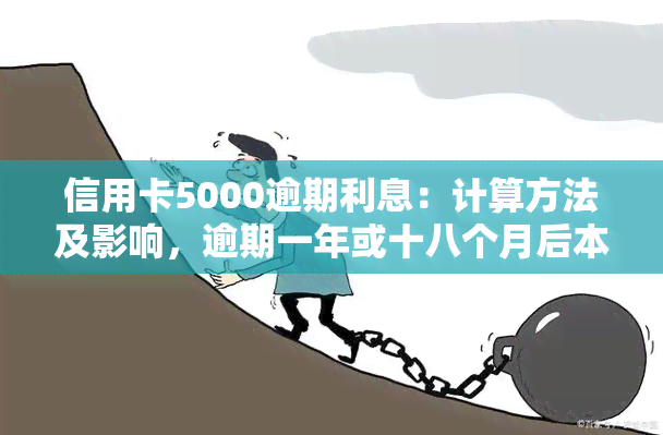 信用卡5000逾期利息：计算方法及影响，逾期一年或十八个月后本金加利息会增长吗？