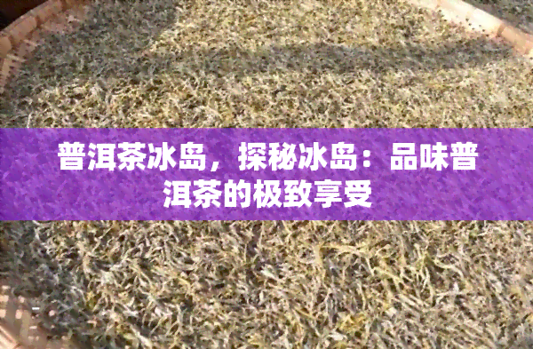 普洱茶冰岛，探秘冰岛：品味普洱茶的极致享受