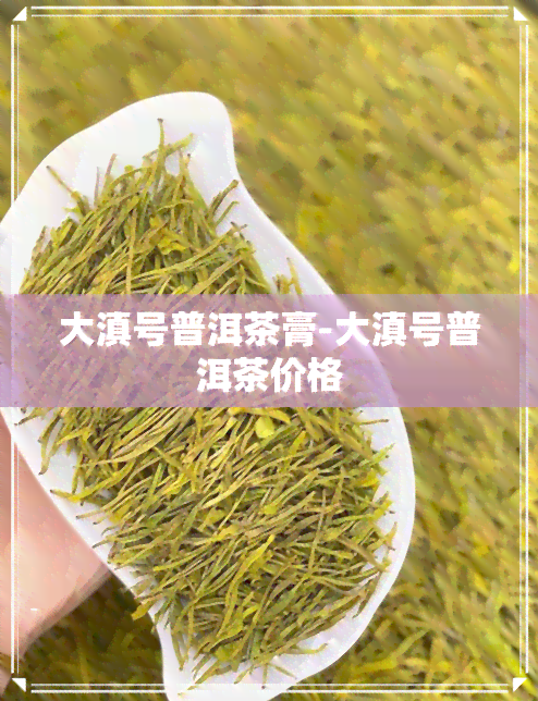 大滇号普洱茶膏-大滇号普洱茶价格